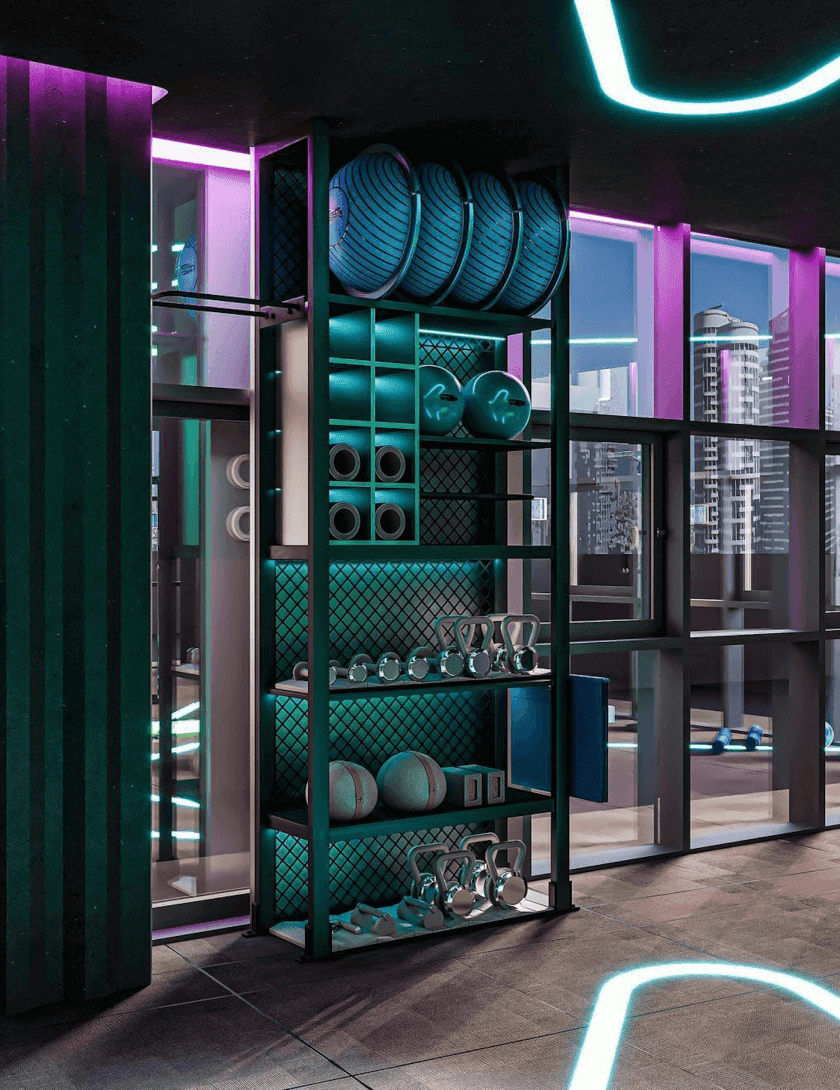 Modern server room lighting